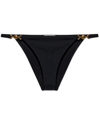 Versace - Badmode ,Zwart ,Polyester Bikini Broekje - Lyst