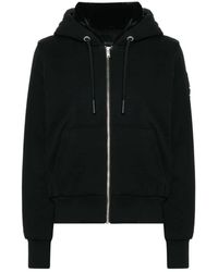 Moose Knuckles - Zwarte Katoenen Jas Met Nepbont - Lyst