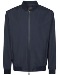 Herno - Jassen ,Blauw ,Polyester Functionele Bomberjack - Lyst