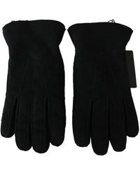 Dolce & Gabbana - Guanti da motociclista da motociclista in pelle nera - Lyst