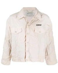 Off-White c/o Virgil Abloh - Giacca bomber windbreaker logo - Lyst