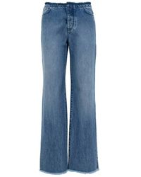 MVP WARDROBE - Vintage wash denim hose - Lyst