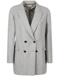 SAULINA - Anita Double-Breasted Blazer - Lyst