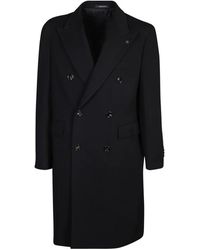 Tagliatore - Jassen ,Zwart ,Wol Double-Breasted Jas - Lyst