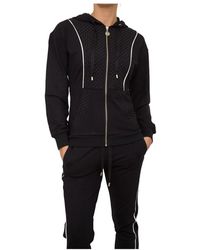Liu Jo - Schwarzer sweatshirt mit modernem stil - Lyst