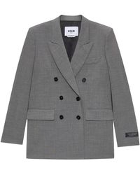 MSGM - Zweireihiger Blazer - Lyst