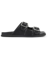Gucci - Gg Slide Sandal Mit Schnallen - Lyst