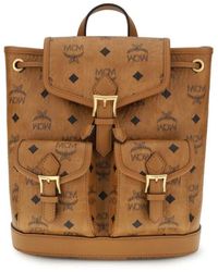 MCM - Veelzijdige Mini-Rugzak Met Beiers Geïnspireerde Afwerking - Lyst