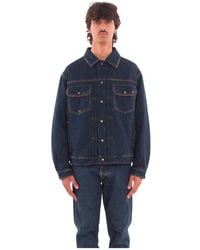 CYCLE - Jassen ,Blauw ,Denim Saki Dark Wash Trucker Jacket - Lyst