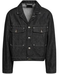 Lemaire - Trucker Jacket Met Studs - Lyst