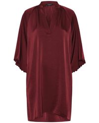 Bruuns Bazaar - Burgunder Kleid Mit Weiten Ärmeln - Lyst