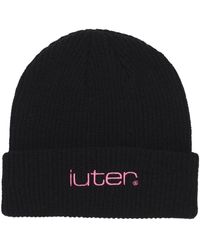 Iuter - Rautenmuster Beanie Mütze Schwarz - Lyst