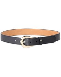 Aigner - Leren Riem Met Metalen Gesp - Lyst