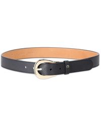 Aigner - Leren Riem Met Metalen Gesp - Lyst