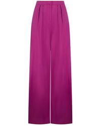 Alberta Ferretti - Wide Trousers - Lyst