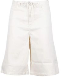 Marella - Korte Broeken ,Wit ,Long Shorts - Lyst