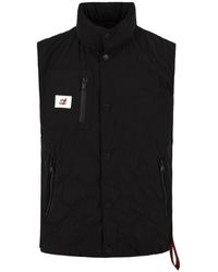 AFTER LABEL - Jassen ,Zwart ,Zwarte Yakutsk Gilet Jas - Lyst