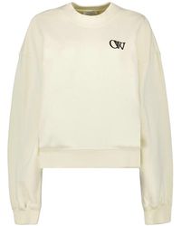 Off-White c/o Virgil Abloh - Flock sweatshirt oversize logo print - Lyst