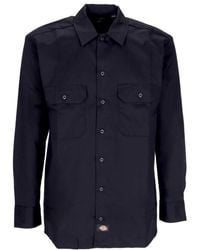 Dickies - Schwarzes arbeits hemd mit langen ärmeln - Lyst