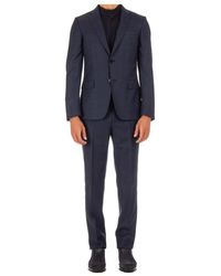 ZEGNA - Kostuums ,Blauw ,Wol Single Breasted Suit Set - Lyst