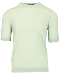 Ballantyne - Slim Fit Ice Cotton Gebreid T-Shirt - Lyst