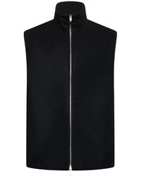 Jil Sander - Jassen ,Zwart ,Wol Zwarte Jassen Voor Vrouwen - Lyst