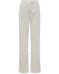 ANDAMANE - Straight Trousers - Lyst