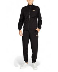 EA7 - Fitness ,Zwart ,Katoen Trainingsset - Lyst