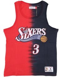 Mitchell & Ness - Fitness ,Veelkleurig ,Katoen Nba Tie Dye Tank Allen Iverson - Lyst