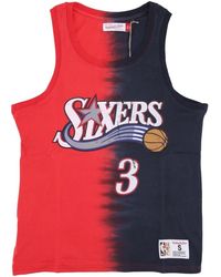 Mitchell & Ness - Fitness ,Veelkleurig ,Katoen Nba Tie Dye Tank Allen Iverson - Lyst