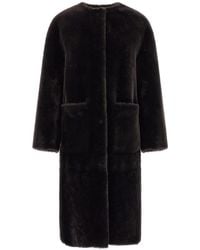 Blancha - Lange Shearling Jas - Lyst