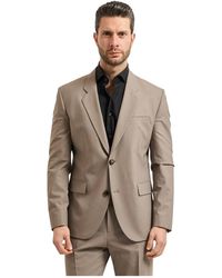HUGO - Jassen ,Bruin ,Wol Wollen Blazer - Lyst
