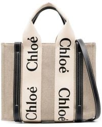Chloé - Borsa in pelle lino lino - Lyst