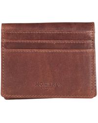 Howard London - Accessoires ,Bruin ,Leer Cardwallet Nort - Lyst