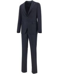 Tagliatore - Kostuums ,Blauw ,Wol Natural 120's Wool Two-Piece Suit - Lyst