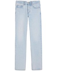 Ami Paris - Jeans in denim a gamba dritta blu chiaro - Lyst