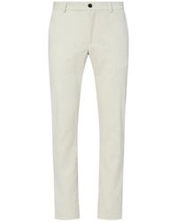 Liu Jo - Broeken ,Wit ,Katoen Slim-Fit Corduroy Broek - Lyst