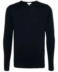 Sunspel - Merino Crew Neck Jumper - Lyst