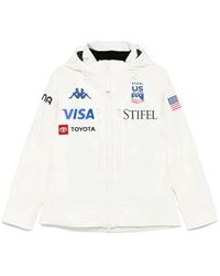 Kappa - Weiße Wasserdichte Reißverschluss-Front Oberbekleidung - Lyst