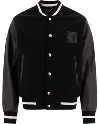 Givenchy - Jassen ,Zwart ,Wol 4G Varsity Jacket - Lyst