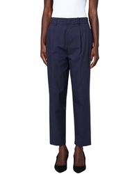 PT01 - Broeken ,Blauw ,Cropped Broeken - Lyst