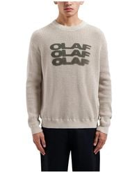 OLAF HUSSEIN - Round-Neck Knitwear - Lyst
