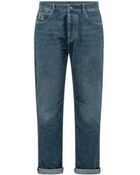 Brunello Cucinelli - Jeans ,Blauw ,Denim Comfort Denim Broek - Lyst