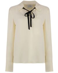 St. John - Zijden Blouse - Lyst