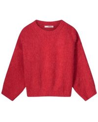 Summum - Truien & Vesten ,Rood ,Wol Alpaca Boxy Trui - Lyst