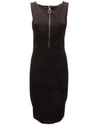Guess - Kleedjes ,Zwart ,Jurk Met Rits Voor En Achter - Lyst