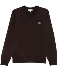 Lacoste - V-Neck Knitwear - Lyst