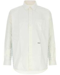 A.P.C. - Overhemden ,Wit ,Katoen Oxford Shirt - Lyst