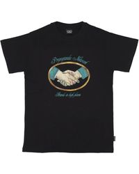 Propaganda - Schwarzes Tee Mit Besticktem Logo - Lyst