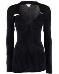 Bottega Veneta - V-Neck Knitwear - Lyst
